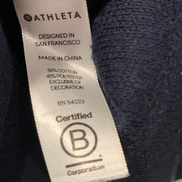 Athleta Streetwise Varsity Striped Crewneck Sweater - Picture 4 of 5